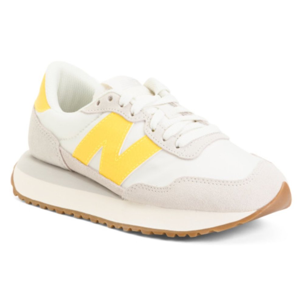NEW New Balance 237 Casual Women's Sneakers Shoes White Yellow various sizes - Picture 6 of 12